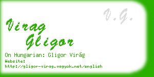 virag gligor business card
